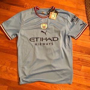 Manchester City Erling Haaland Puma Soccer Jersey Premier League Large Jersey